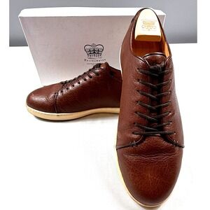 Crown Northampton Harlestone Hand Stitch Brown Pebbled Leathe Mens UK 12/US 13